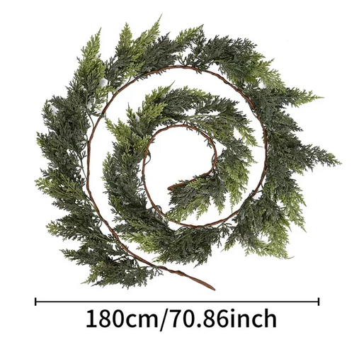 š2025 Super Value Seš„6 FT Artificial Cedar Garlands āRealistic Touch Winter Greenery