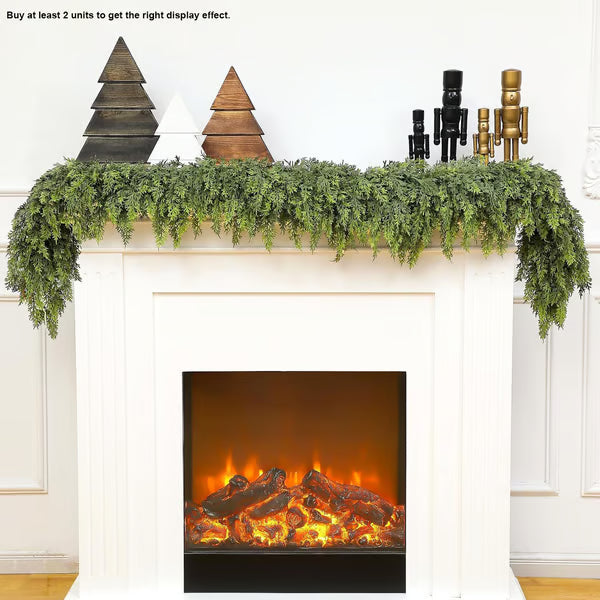 š2025 Super Value Seš„6 FT Artificial Cedar Garlands āRealistic Touch Winter Greenery