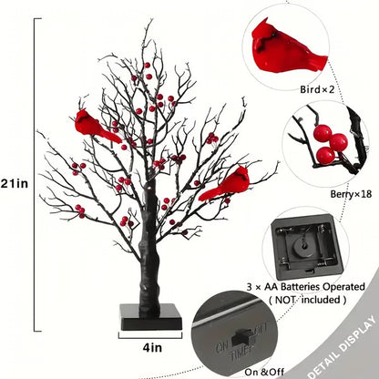 🎄✨ The Cardinal’s Gift: A Tree That Whispers Love Through Light