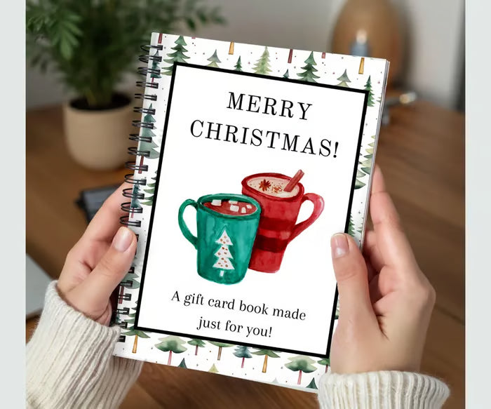 🎄📚Christmas Gift Card Book 🎁Surprises On Every Page📚Hardcover & Durability Line
