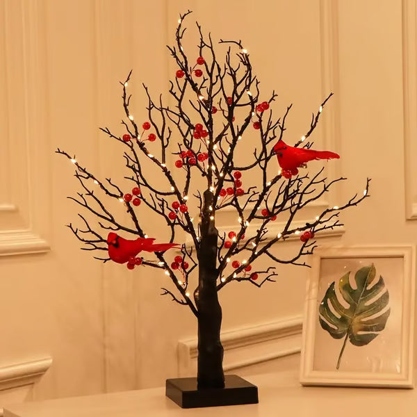 🎄✨ The Cardinal’s Gift: A Tree That Whispers Love Through Light