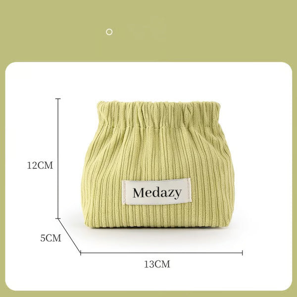 Corduroy Elastic Hair Tie Organizer