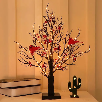 🎄✨ The Cardinal’s Gift: A Tree That Whispers Love Through Light