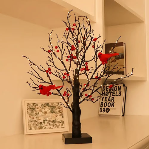 🎄✨ The Cardinal’s Gift: A Tree That Whispers Love Through Light