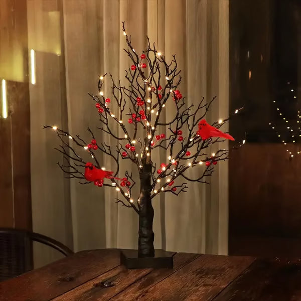 🎄✨ The Cardinal’s Gift: A Tree That Whispers Love Through Light