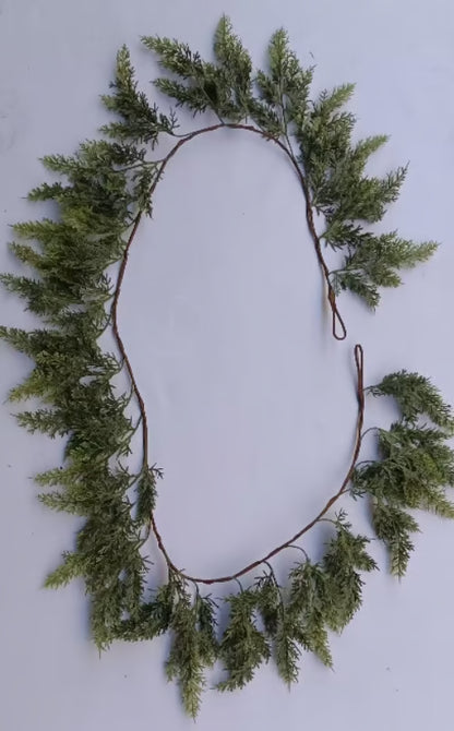 🏆2025 Super Value Se💥6 FT Artificial Cedar Garlands –Realistic Touch Winter Greenery